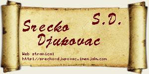 Srećko Đupovac vizit kartica